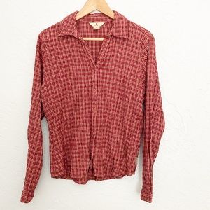 Woolrich Women's Plaid Western Button Down Shirt